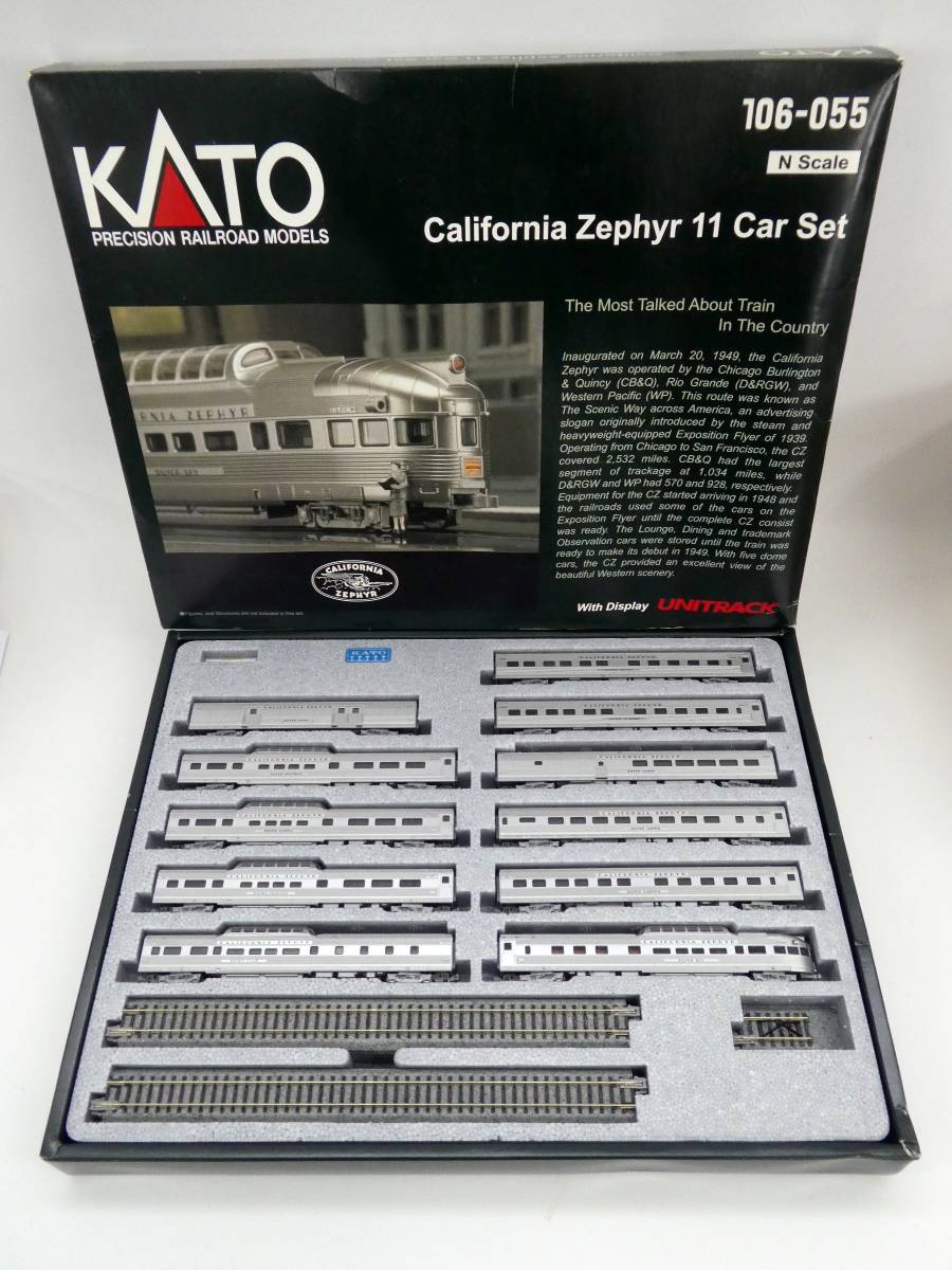 買取価格：7,000円 Nゲージ KATO 106-055 California Zephyr 11 Car Set カリフォルニアゼファー